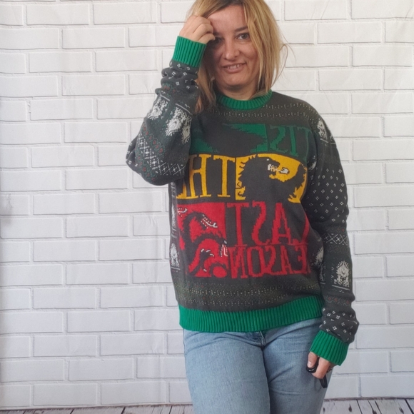 HBO Game of Thrones Ugly Christmas Sweater size L - Picture 2 of 5